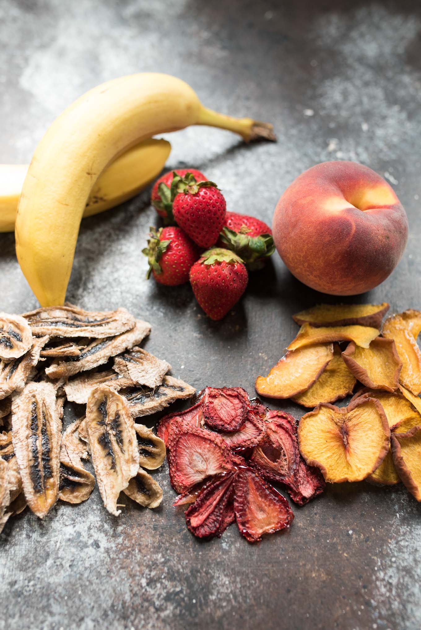 Simple Homemade Dried Fruit- all you need is fresh fruit and a low oven setting to make this no sugar added dried fruit! | www.nutritiouseats.com