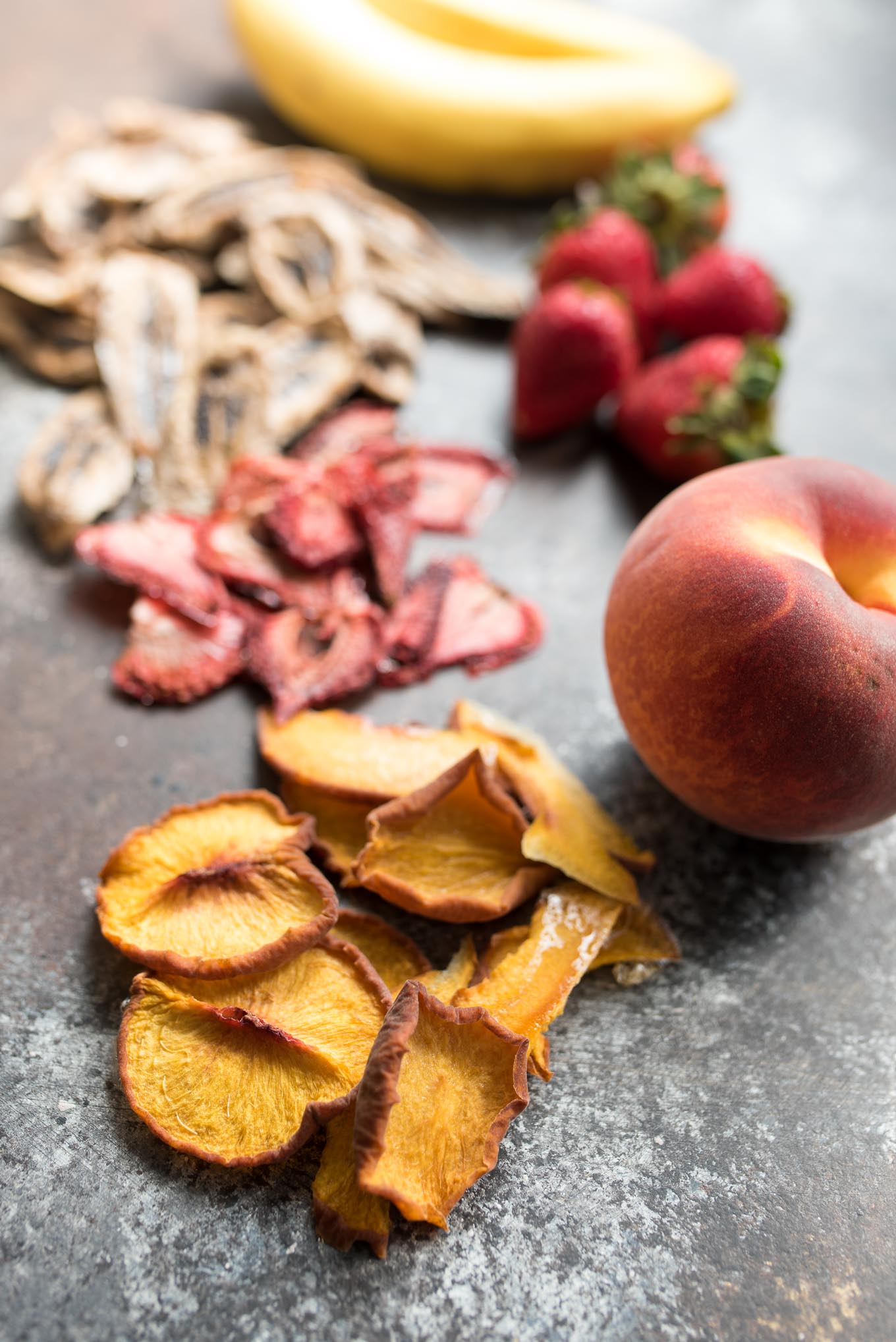 Simple Homemade Dried Fruit- all you need is fresh fruit and a low oven setting to make this no sugar added dried fruit! | www.nutritiouseats.com