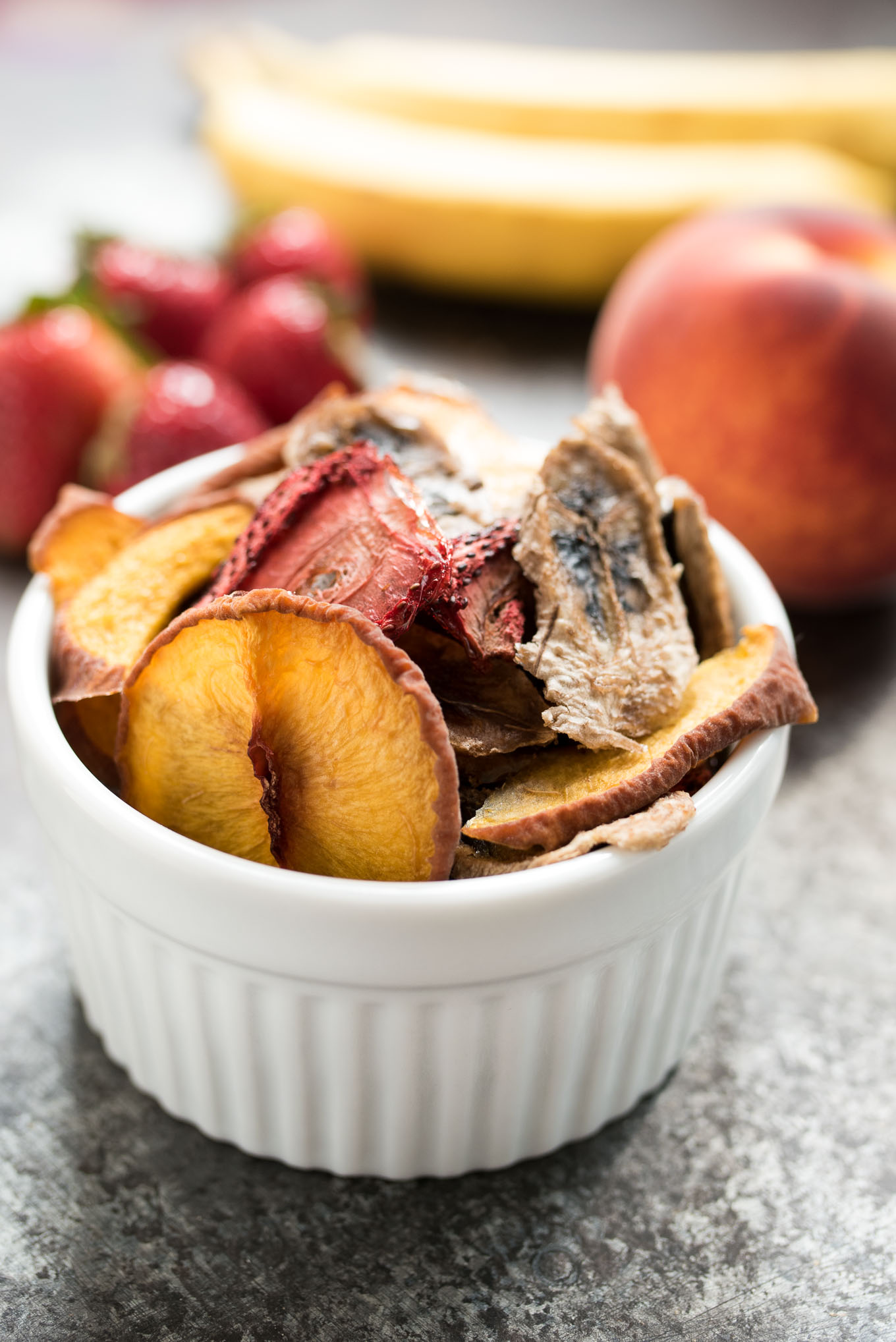 Simple Homemade Dried Fruit- all you need is fresh fruit and a low oven setting to make this no sugar added dried fruit! | www.nutritiouseats.com