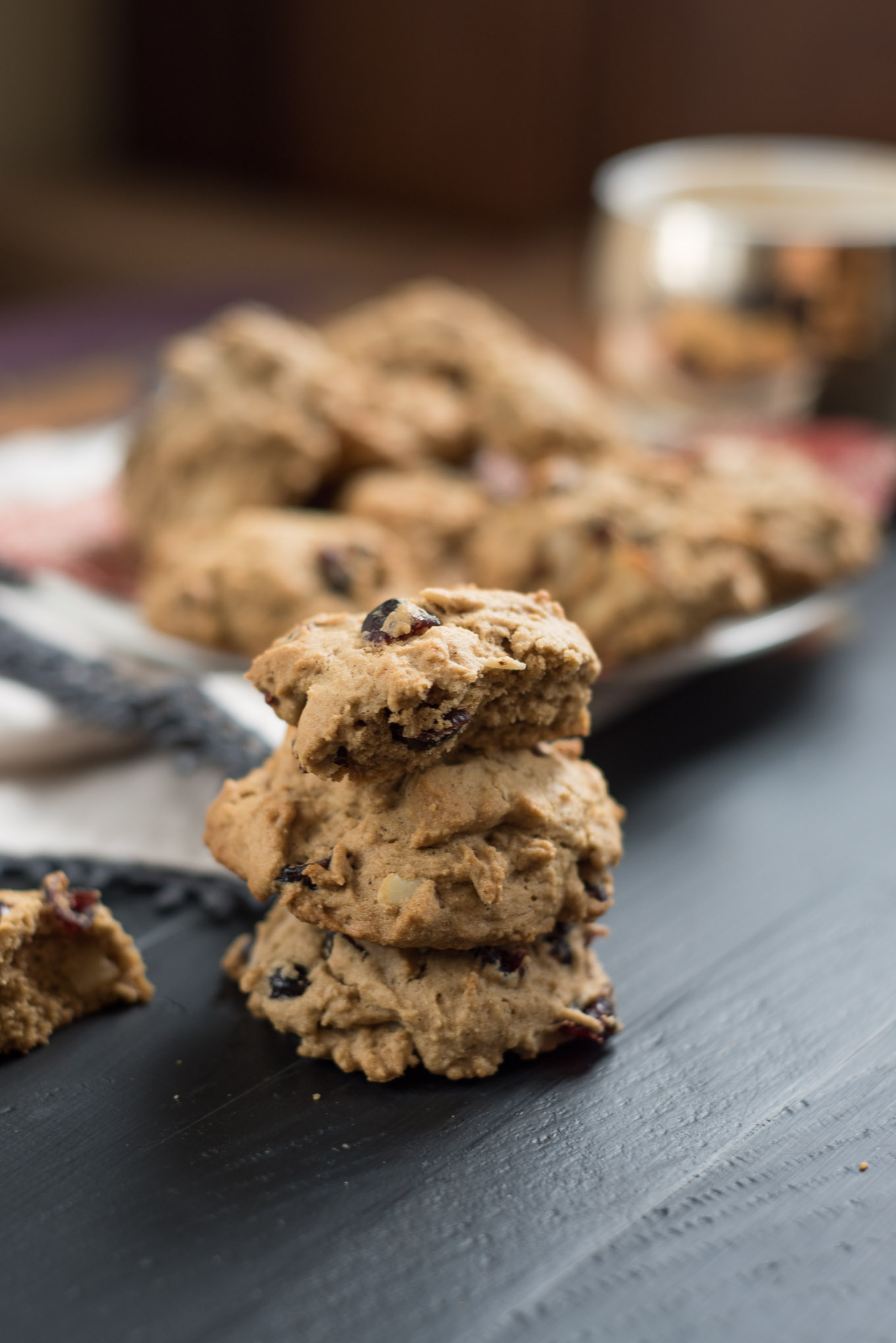 Cranberry Almond Spice Cookies- the perfect spiced cookie to dunk in your coffee. Not too sweet, but tons of flavor! #ad | www.nutritiouseats.com