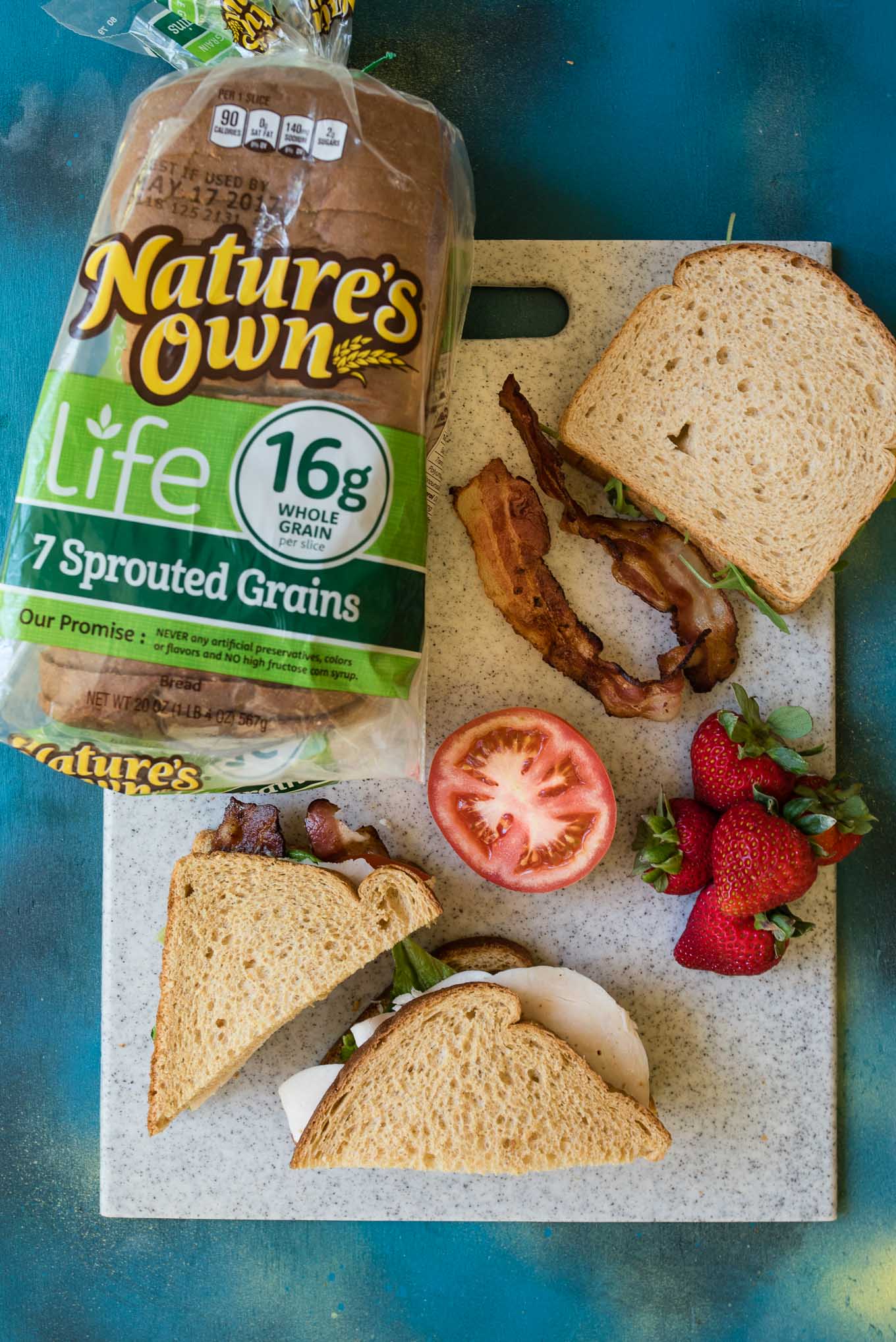 Turkey Caesar BLT Sandwiches are simple to prepare and great to pack for a dinner at the pool or a family picnic.