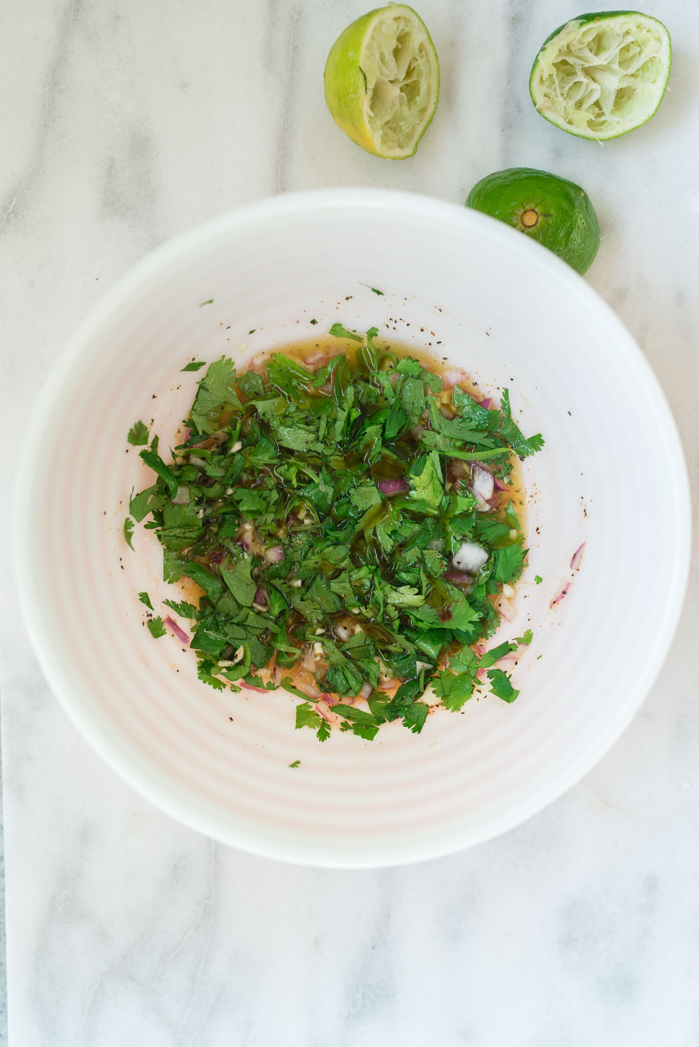 Cilantro Lime Sweet Potato Salad is bursting with flavor from the sweet potatoes and the garlicky and citrus dressing- it's a match made in heaven!