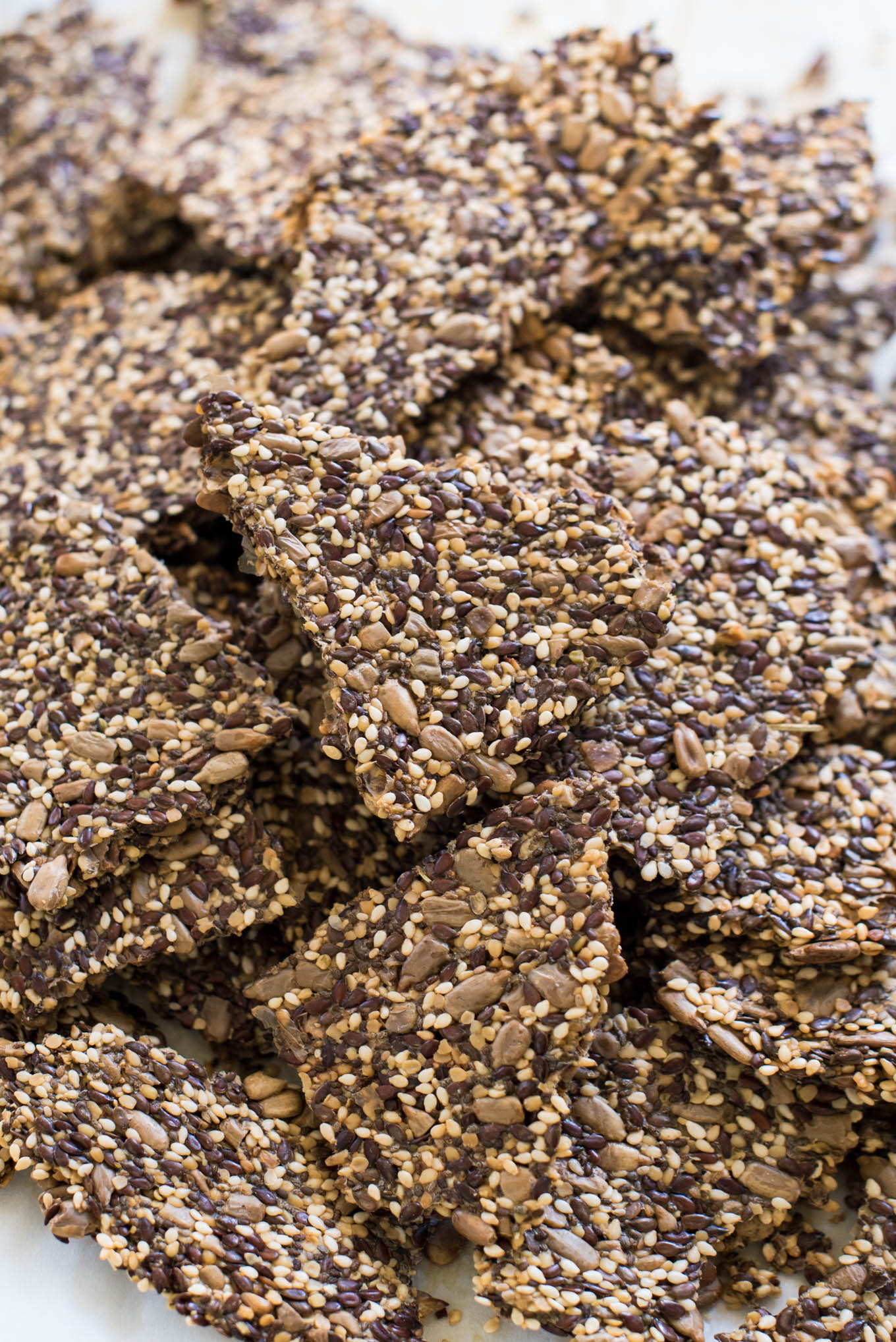 These simple seed crackers will provide a nutritious base for your dipping needs and are gluten and grain free.