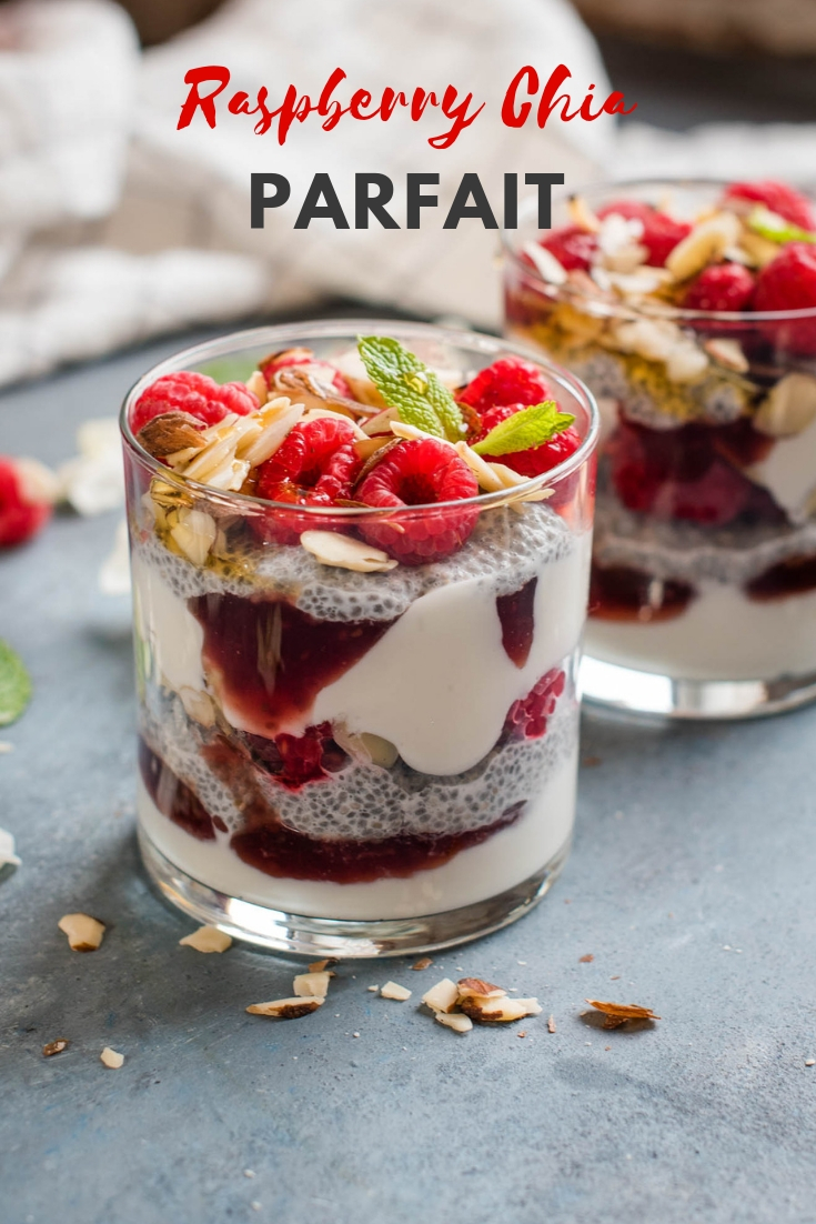 Raspberry Chia Seed Parfait