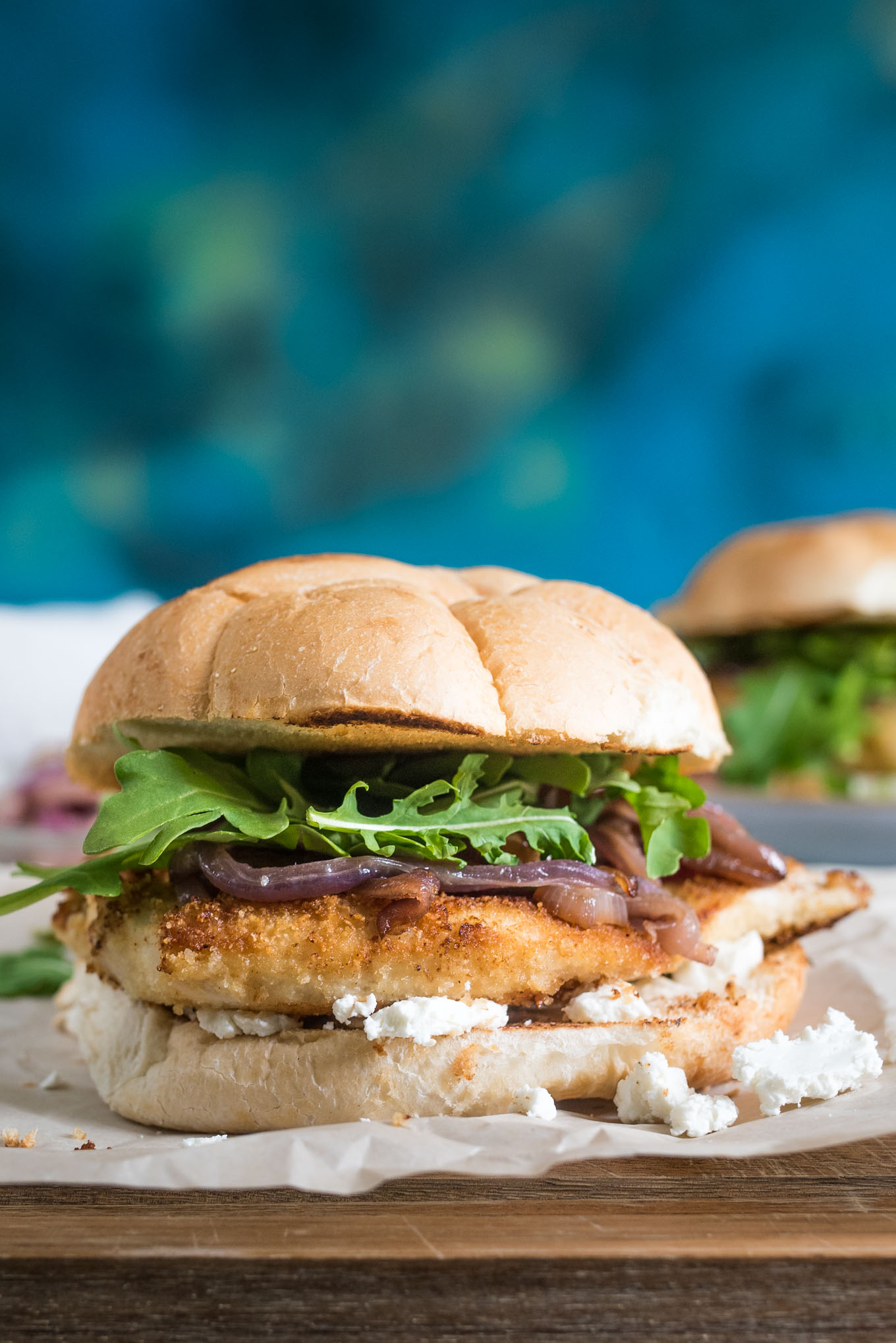 Panko crusted chicken sandwich 