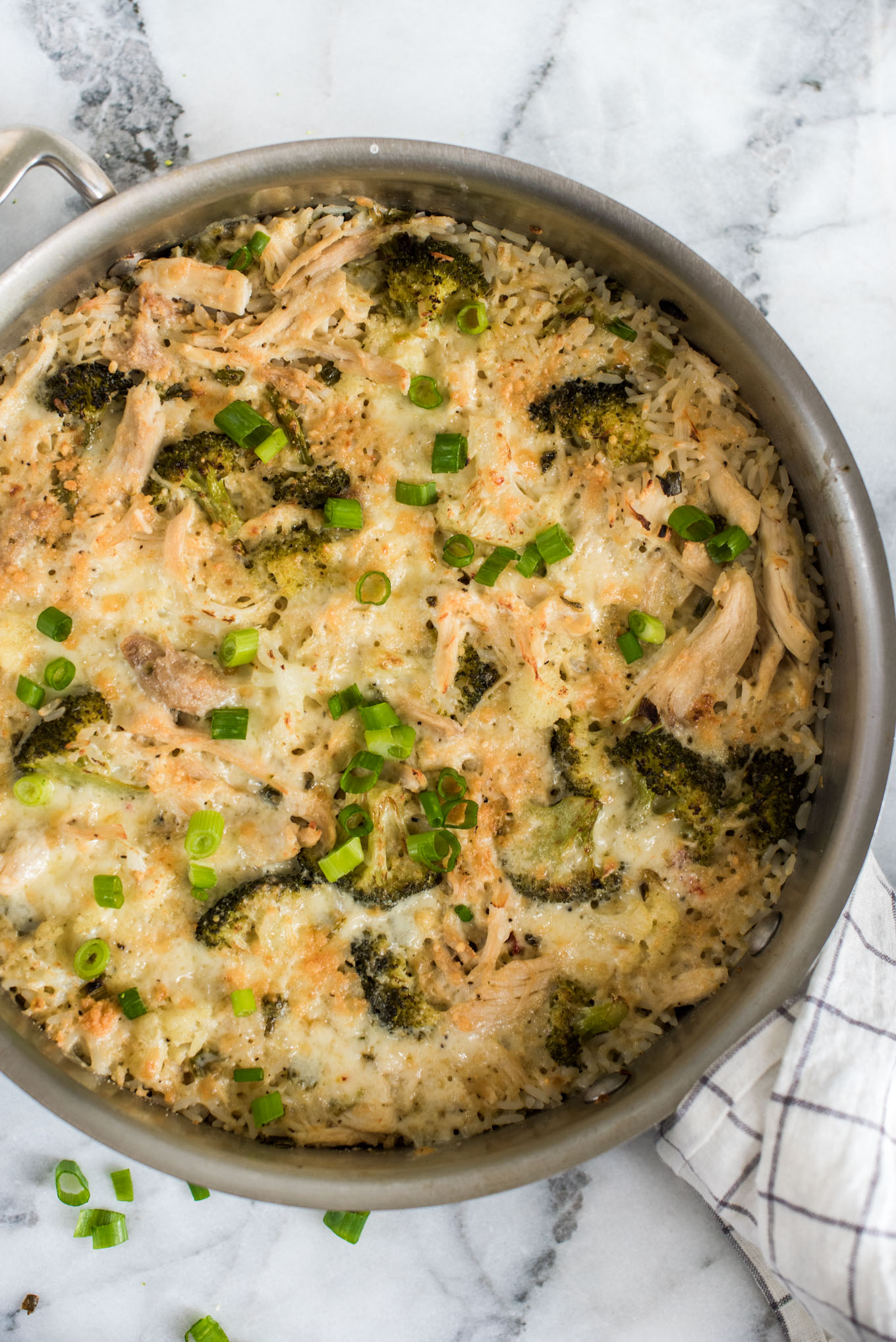 Skillet of chicken and rice
