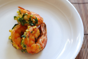 Turmeric-Rubbed Shrimp