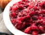 Cranberry Apple Sauce | green apples + lemon and cinnamon make this the perfect cranberry sauce for your Holiday spread. Naturally gluten free! | www.nutritiouseats.com