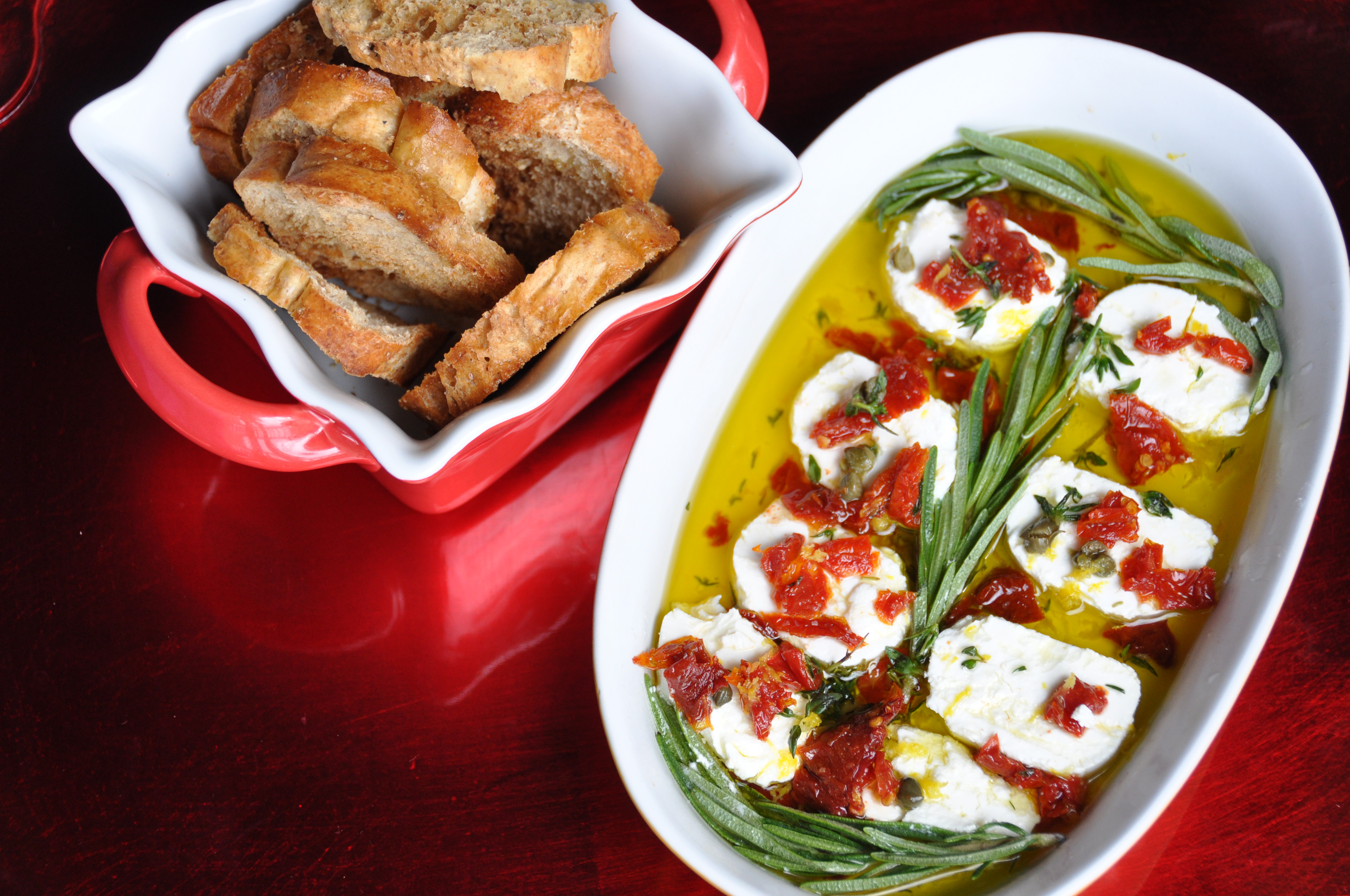 Marinated Goat Cheese With Herbs and Lemon | Nutritious Eats