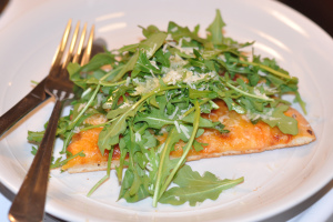 Pepperoni, Garlic & Arugula Pizza- in Less Than 30 Minutes!