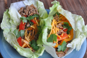 Turkey Lettuce Wrap Tacos #glutenfree | www.nutritiouseats.com