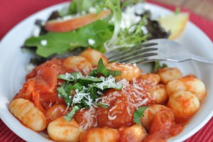 Quick Fix Meal: Gnocchi with Spicy Roasted Tomato Sauce