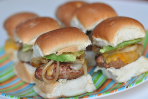 Southwestern Turkey Burger Sliders with Chipotle Ketchup