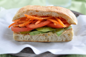 Hummus & Avocado Veggie Sandwich