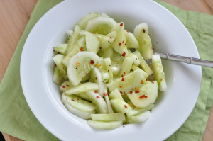 Marinated Cucumbers & Meal Planning Monday