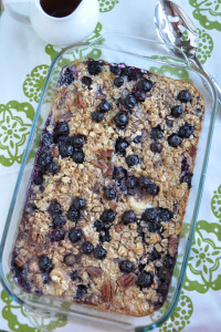 Blueberry Banana Baked Oatmeal