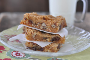 A Holiday Treat for Santa: Blondies