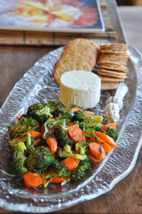 Roasted Vegetables and Cheese Tray Appetizer & Meal Planning