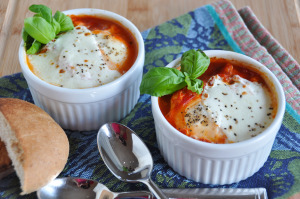 Poached Eggs in Tomato Sauce + Benefits of Eggs