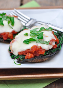 Spinach-Stuffed Portobello Mushrooms & Meal Planning