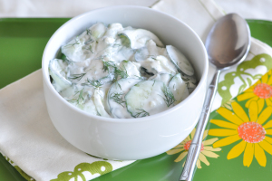 Creamy Dill Cucumber Salad