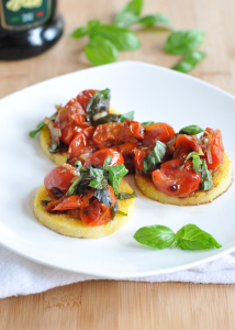 Polenta Bruschetta and Meal Planning