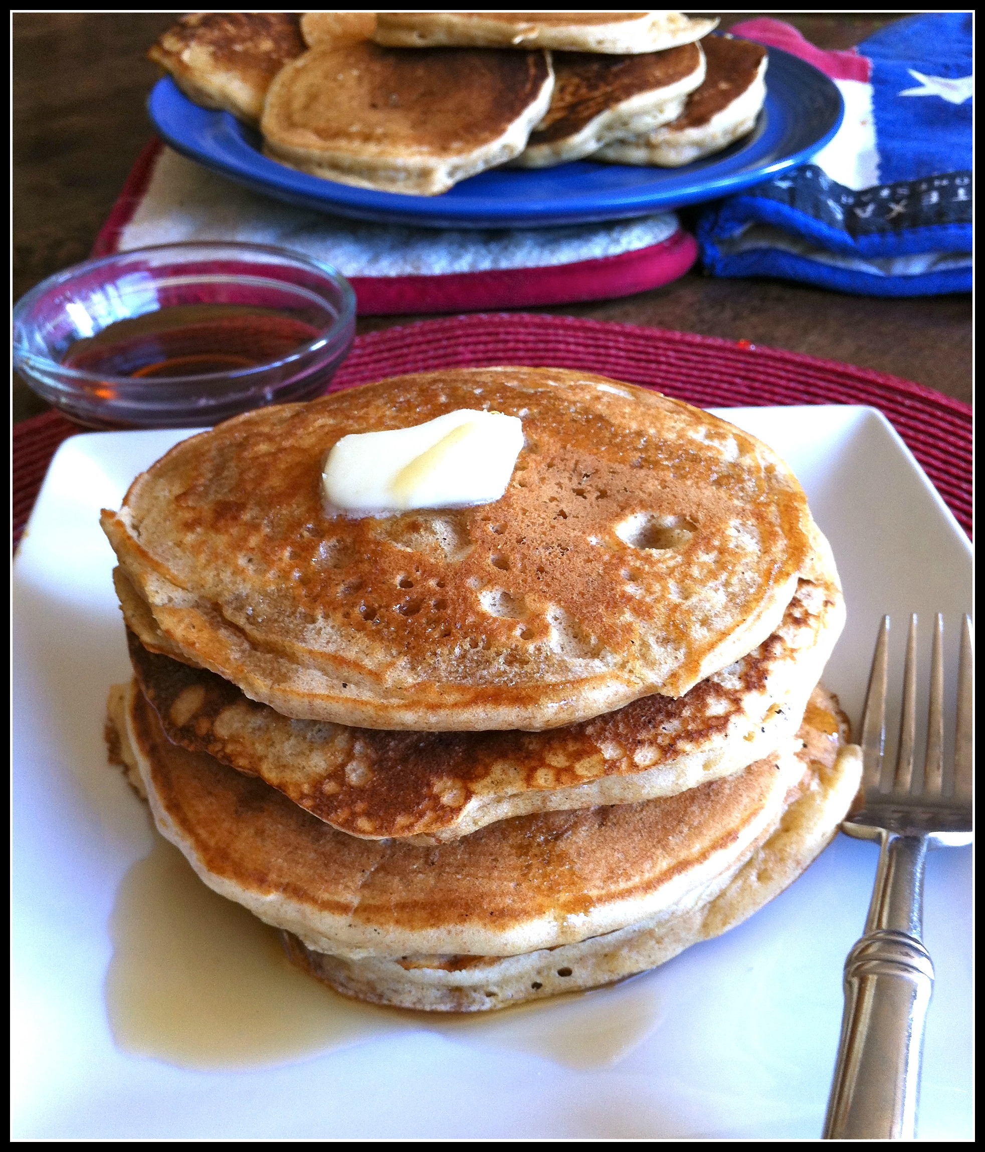 Whole Wheat Buttermilk Pancakes | Nutritious Eats