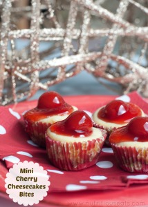 Mini Cherry Cheesecake Bites