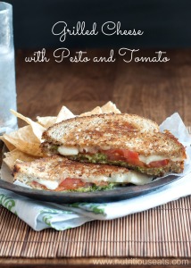 Grilled Cheese with Pesto and Tomato