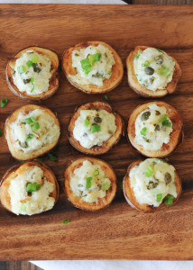 Parmesan-Caper Potato Bites