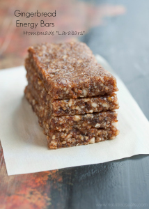 Gingerbread Energy Bars {Vegan, Raw, Gluten Free}