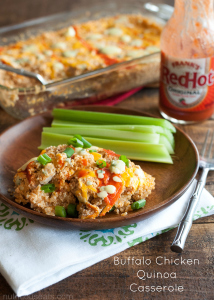 Buffalo Chicken Quinoa Casserole