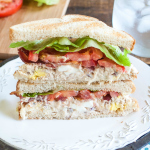 Salmon Salad BLT | www.nutritiouseats.com