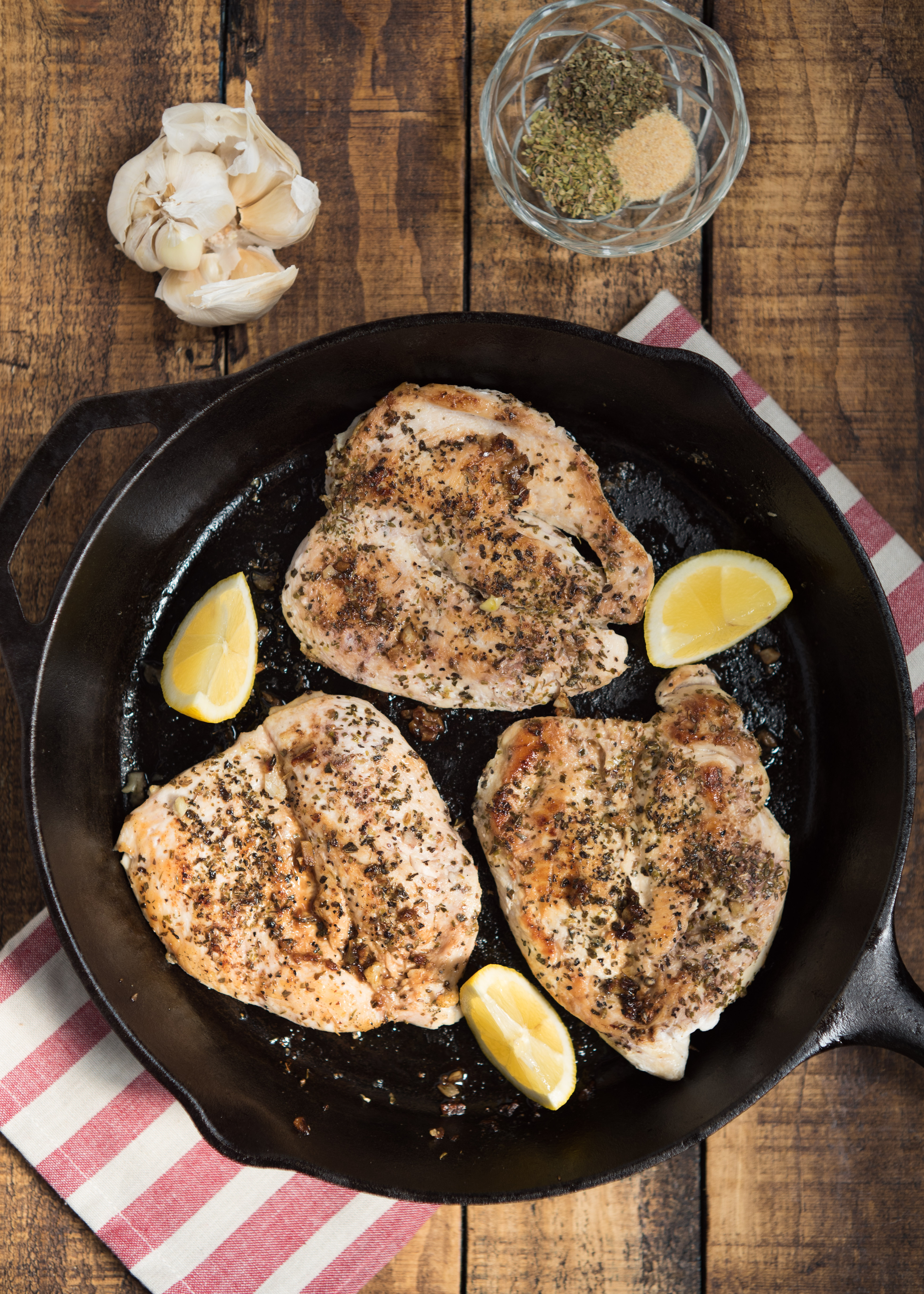Italian-Seasoned Sautéed Chicken Breasts- my "go-to" chicken that can be transformed into a variety of meals throughout the week.