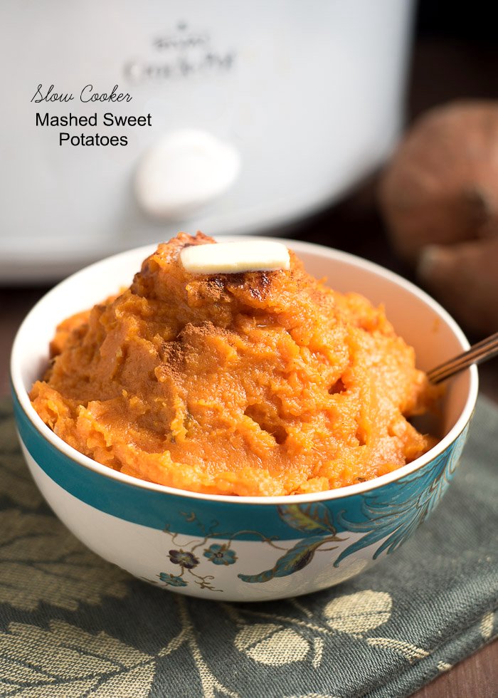 Slow Cooker Mashed Sweet Potatoes | Nutritious Eats