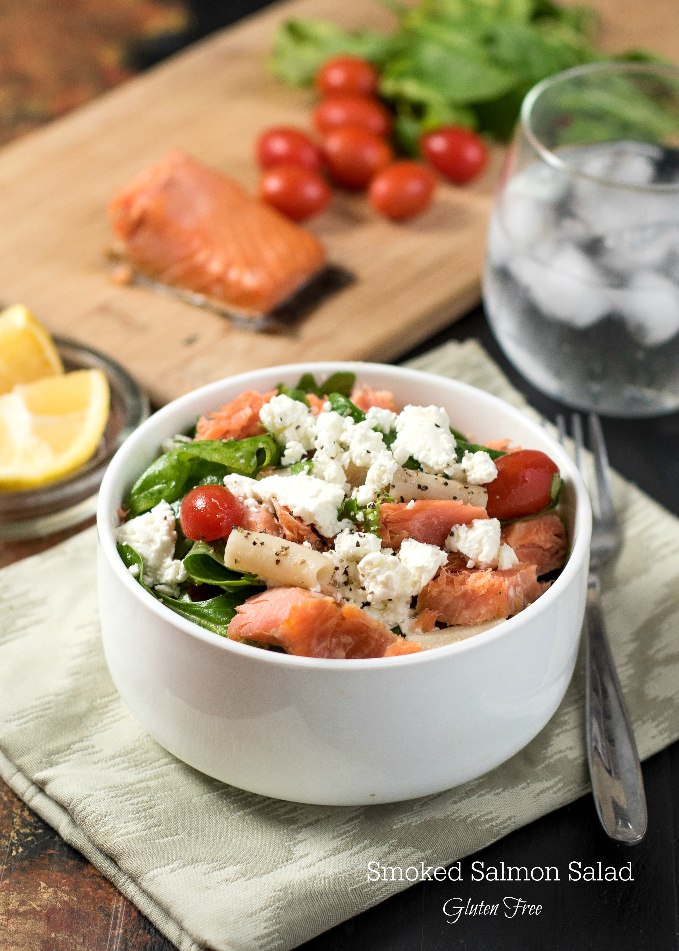 Smoked Salmon Salad- a delicious and easy lunch or light dinner #glutenfree | Nutritious Eats