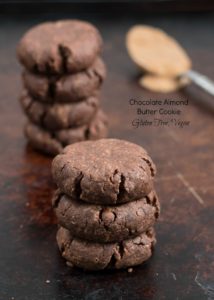 Chocolate Almond Butter Cookies {Gluten Free, Vegan, Low Sugar}