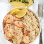 Hawaiian Garlic Shrimp- just like the garlic shrimp you'll find in Hawaii. Sweet buttery garlic sauce ready in under 20 minutes. #glutenfree | www.nutritiouseats.com