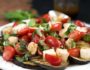 Caprese Salad Over Grilled Eggplant- a delicious summer side to pair with any meal #glutenfree | www.nutritiouseats.com