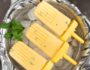 Creamy Minty Mango Popsicles- these lower sugar, simple 4 ingredient pops can be assembled in minutes and make a healthy treat! | www.nutritiouseats.com