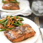 Easy Dijon Garlic Salmon #glutenfree | www.nutritiouseats.com