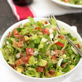 The Best Classic Chopped Salad- this will become a favorite salad from the moment you try it. Perfect for all occasions! | www.nutritiouseats.com