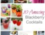 10 Amazing Blackberry Cocktails- in the mood for some thing light and fruity? These 10 cocktails look easy and refreshing! | www.nutritiouseats.com