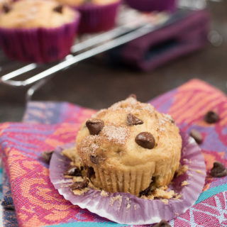 Chocolate Chip Greek Yogurt Muffins- a fun breakfast or snack for the kids, plus info on ways to get more Greek Yogurt into your child's diet! #glutenfree | www.nutritiouseats.com