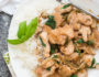 Spicy Thai Basil Chicken | super simple, flavorful and ready in under 20 minutes! You don' have to be an experienced Thai cook to make this Thai inspired dish! | www.nutritiouseats.com