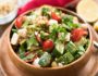 Mediterranean Power Bowl- a plant-based, protein and fiber packed lunch or dinner! | www.nutritiouseats.com