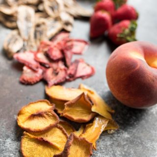 Simple Homemade Dried Fruit- all you need is fresh fruit and a low oven setting to make this no sugar added dried fruit! | www.nutritiouseats.com