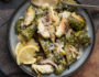 Lemon Parmesan Brussels Sprouts #glutenfree | www.nutritiouseats.com