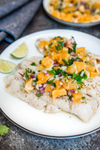 White Fish With Orange Salsa