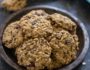 Lunch Box Cookies are both nutritious and and delicious, a hearty soft cookie packed with oats, chocolate chips and cranberries and minimal amounts of sugar and oil.